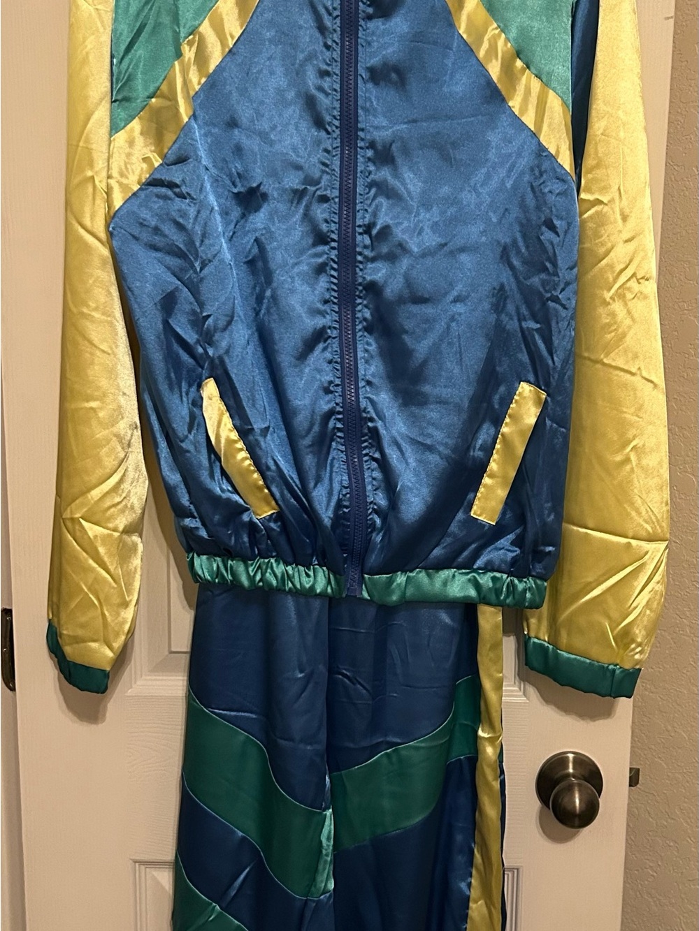 Men's 80’s inspired Color Block Retro Track Suit